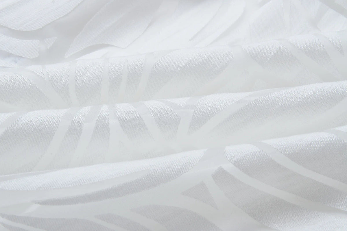 BKLD 2026 Spring Summer Fashion Printed Ruffles Spaghetti Strap Short Dresses Clothes For Women Night Club Outfits White Dress