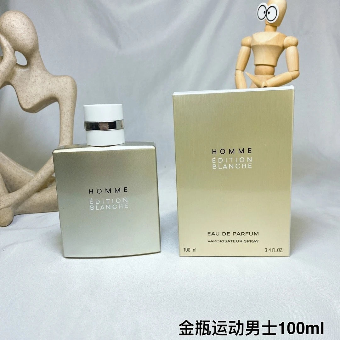 Parfum de marque 100ml au parfum frais et vivifiant, plein d'énergie, alliant une touche sportive à un charme élégant, parfait pour les sorties quotidiennes.