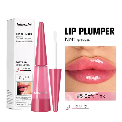 Instant Plumping & High Shine Lip Gloss Deep Hydrate Long-Lasting Moisturizing Lip Plumper Serum Sexy Lips Care Korean Makeup