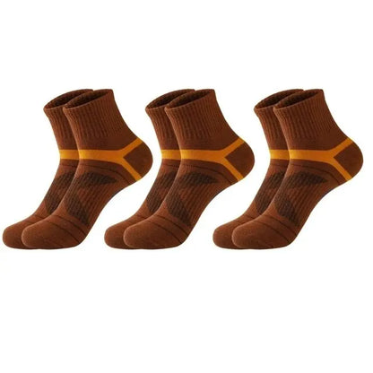 3 Paires de Chaussettes Homme Randonnée Noires Sport Basketball Décontractées Douces Course Été Absorption Transpiration Respirantes Chaussettes Homme Cadeaux
