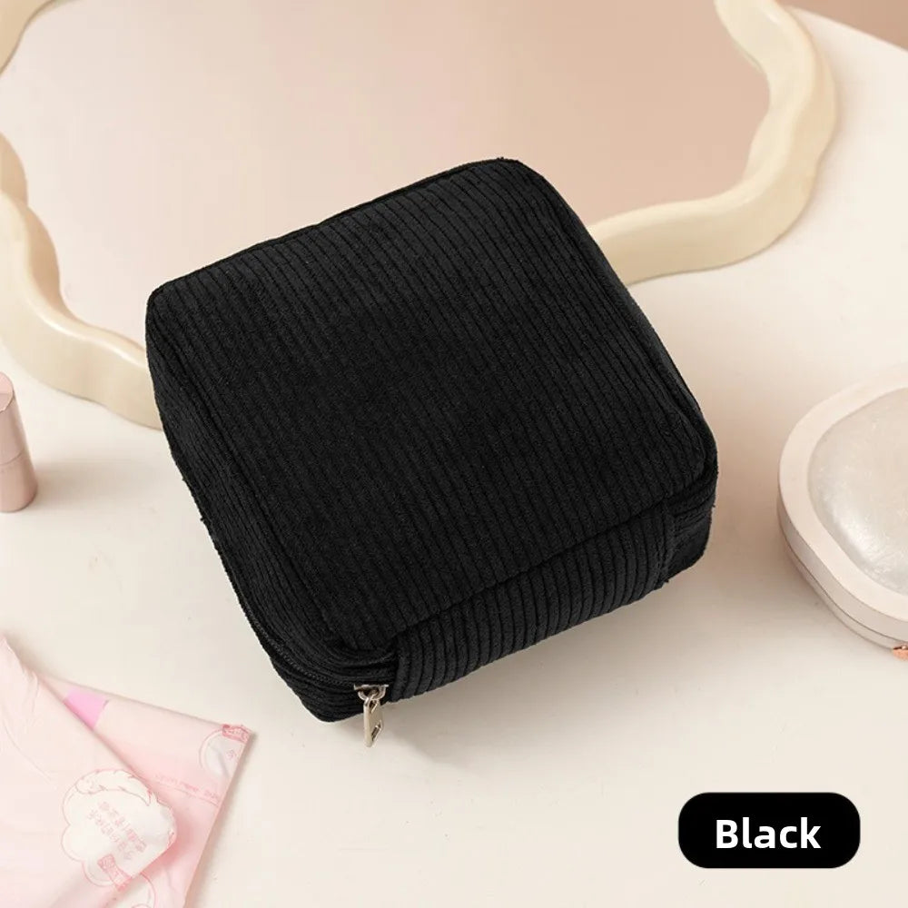 Large Capacity Sanitary Pads Bag Cosmetics Lipstick Storage Bag Cosmetic Bag Multipurpose Mini Data Cables Organizer Travel