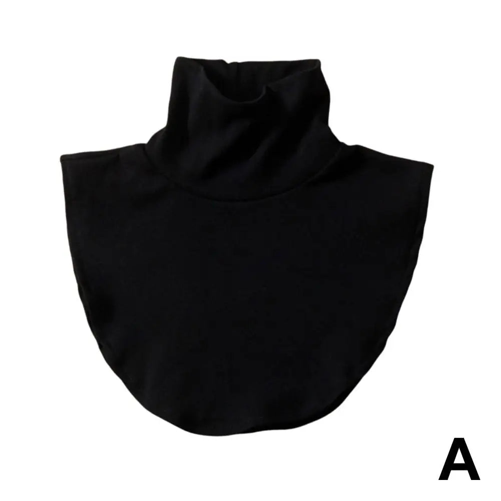 Women's Spring Fall Turtleneck Fake Collar Black White Extensions Mock Neck Half Top Blouse Neck Warmer False Collar
