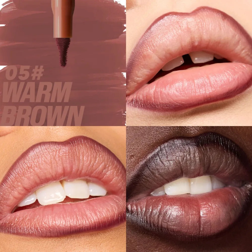 Crayon à lèvres mat imperméable Rouge Contour Teinte Rouge à lèvres Longue durée Anti-adhésif Hydratant Lèvres Maquillage 8 couleurs Velours