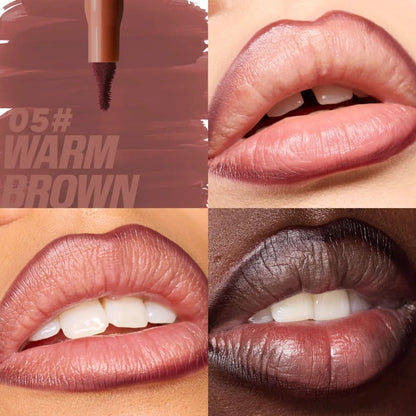 Crayon à lèvres mat imperméable Rouge Contour Teinte Rouge à lèvres Longue durée Anti-adhésif Hydratant Lèvres Maquillage 8 couleurs Velours