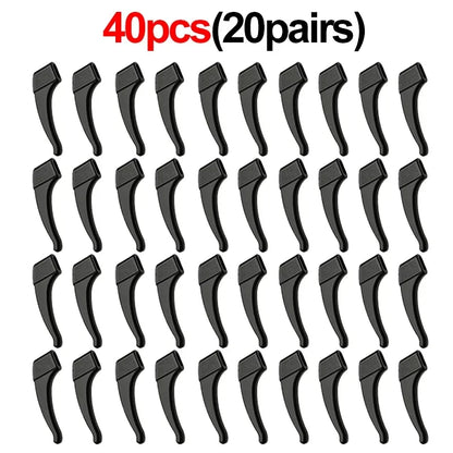 20/40pc Silicone Ear Hook Anti-slip Glasses Leg Ear Sleeve Bracket Fastener Sunglasses Accessories Grip Anti-fall Eyewear Holder