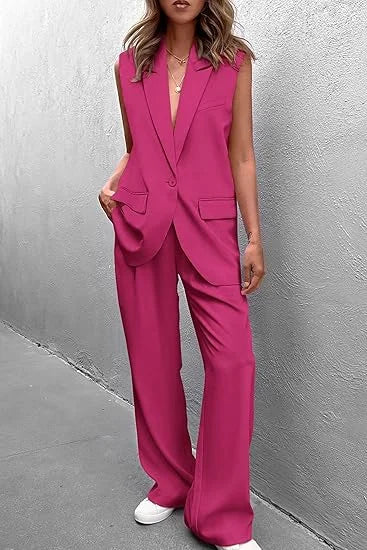 Customized Women's 2 Piece Outfits Sleeveless Suit Vest Womenzara woman 2025 new collection ropa mujer traf
