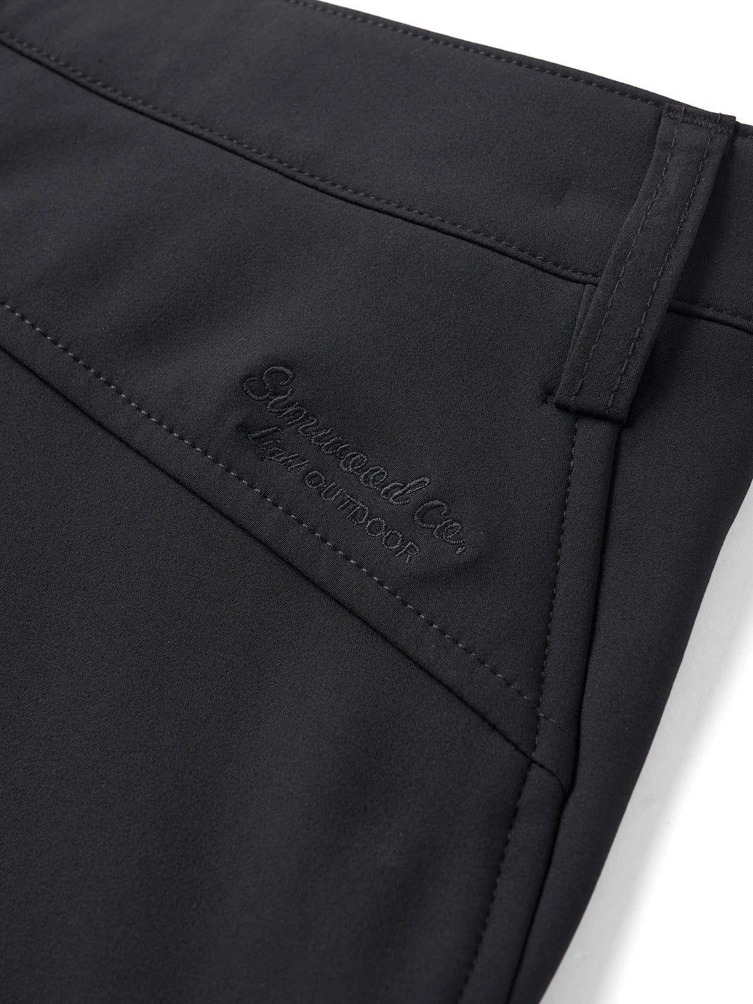SIMWOOD 2026 Autumn New Loose Straight Soft Shell 300gsm Warm Fleece Lined Pants Casual Plus Size Outdoor Trousers
