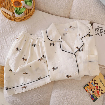 2Two-piece pajama set for women, summer short-sleeved shorts2026New sweet home wear two-piece set, lightweight style