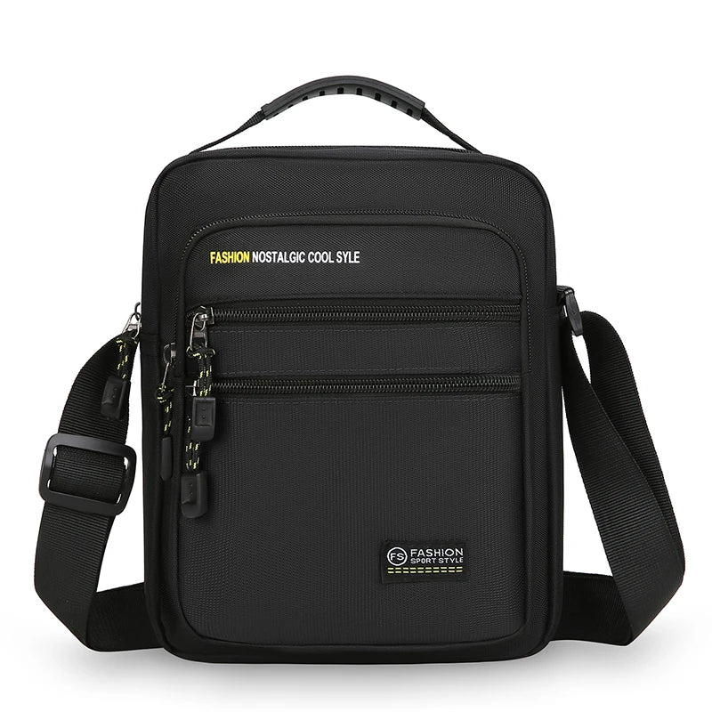 Men Crossbody Bag Single Shoulder Bags Big Capacity Storage Bag Fashion Multi-Pockets Business Crossbody Bags