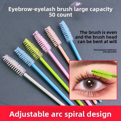 50Pcs Eyelash Brushes Makeup Brushes Disposable Mascara Wands Applicator Spoolers Eye Lashes Cosmetic Brush Lash Extension Tool