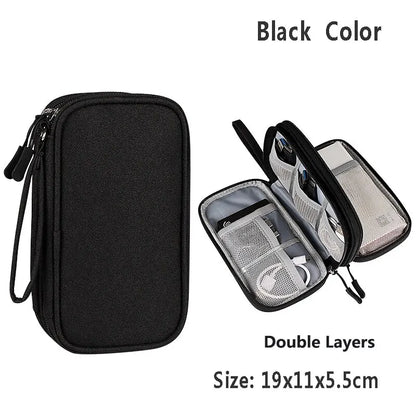 Sac de rangement étanche Organisateur numérique électronique Portable USB Produit numérique Chargeur Prise Sac de rangement Organisateur de câbles de voyage