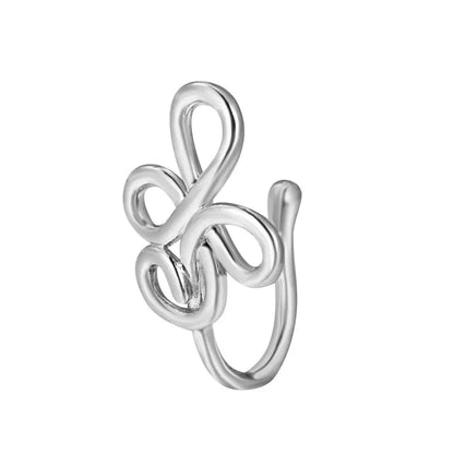Men Women Nose Ring Clip Fake Septum Piering Rock Hip Hoop Punk Stainless Steel Body Jewelry Non Perforation Nose Clip Ring 2026