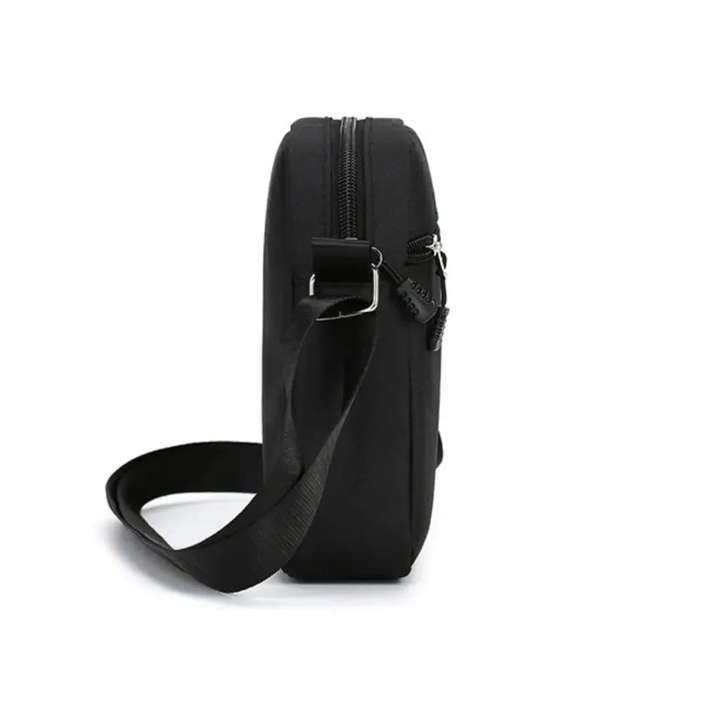 Sac à bandoulière Oxford, mini sac noir durable pour téléphone portable, sac banane homme