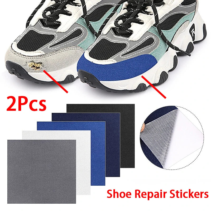 Mesh Sneaker Repair Allowance Firm Self-Adhesive Heel Anti Abrasion Sticker Upper Torn Lining Repair Sticker 2Pcs