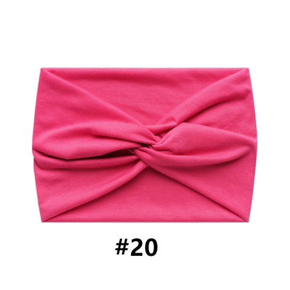 Wide Headbands for Women Large Turban Headwrap Boho Hairband Twisted Head Bands Sport Workout Stretch Non-slip Hair Accessories