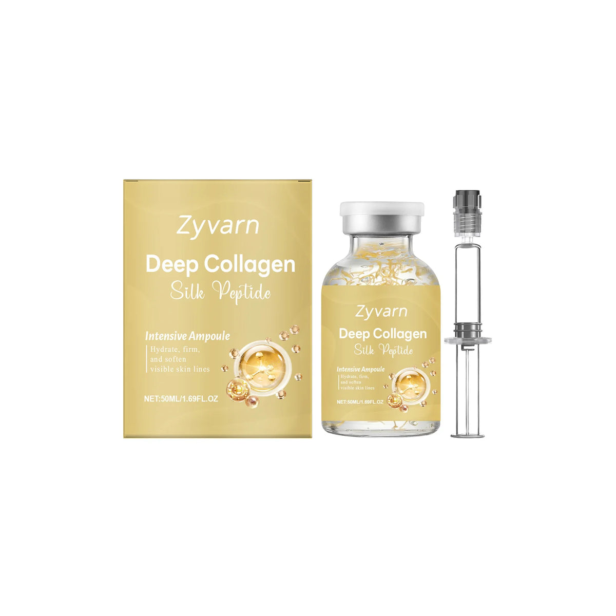 Sérum visage Coréen au collagène et peptides de soie, ampoule liftante intensive, élasticité de la peau, hydratant, réparateur de barrière cutanée, antioxydant