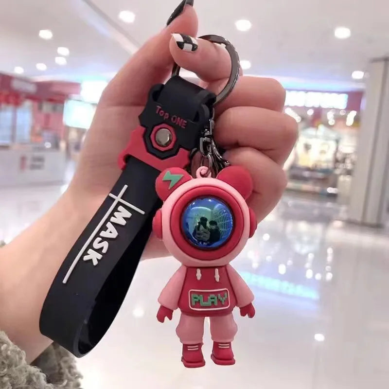 Astronauts Keyring Couple Doll Pendant Bag Keychain Pendant