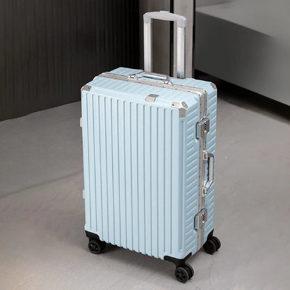 Bagage à roulettes 20 24 26 28" Valise à cadre en aluminium Valise de voyage USB avec roues Serrure à combinaison Bagage cabine