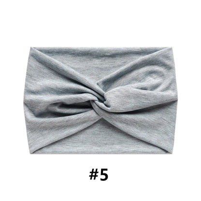 Wide Headbands for Women Large Turban Headwrap Boho Hairband Twisted Head Bands Sport Workout Stretch Non-slip Hair Accessories