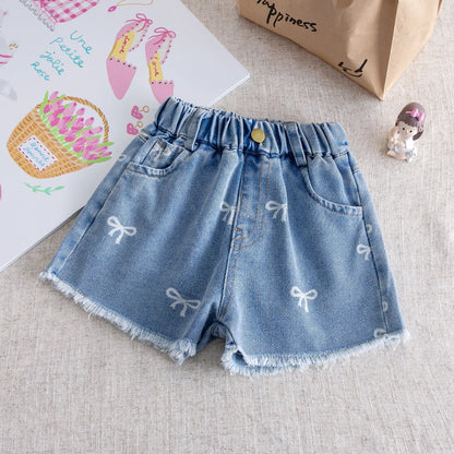 Korean Style Kid Short Denim Shorts for Girls Fashion Girl Short Princess Jeans Children Pants Girls Shorts