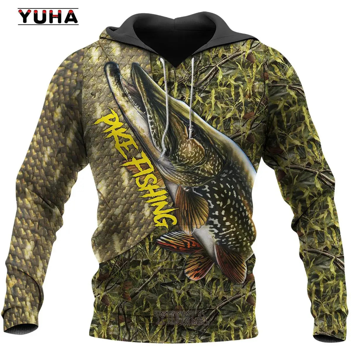 Sweat à capuche pour hommes, motif carpe de pêche 3D cool, Harajuku, unisexe, décontracté, pull, hoodies, sudadera hombre