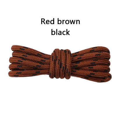 Round Solid Shoelaces for Sneakers Outdoor Hiking Boots Tooling Sports Shoe Laces Adult Kids Flower Dots Shoelace for Woman Man