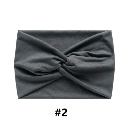 Wide Headbands for Women Large Turban Headwrap Boho Hairband Twisted Head Bands Sport Workout Stretch Non-slip Hair Accessories