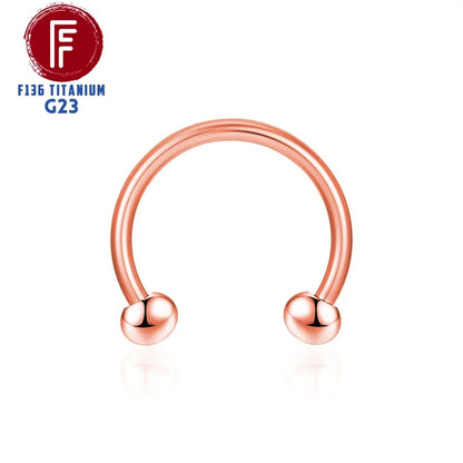 F136 Titane Piercing Pointe Conique Perle Ronde Zircon Hélice Anneaux de Nez Septum Cartilage Labret Boucle d'Oreille Bijoux de Corps Vente en Gros