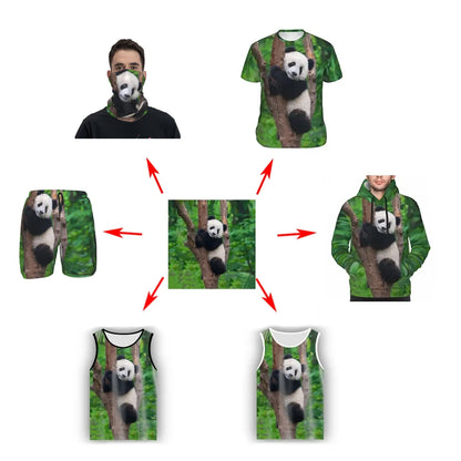 Men's couple children's T-shirt customization exclusive 3D full print top outdoor street short sleeved printed sportswear