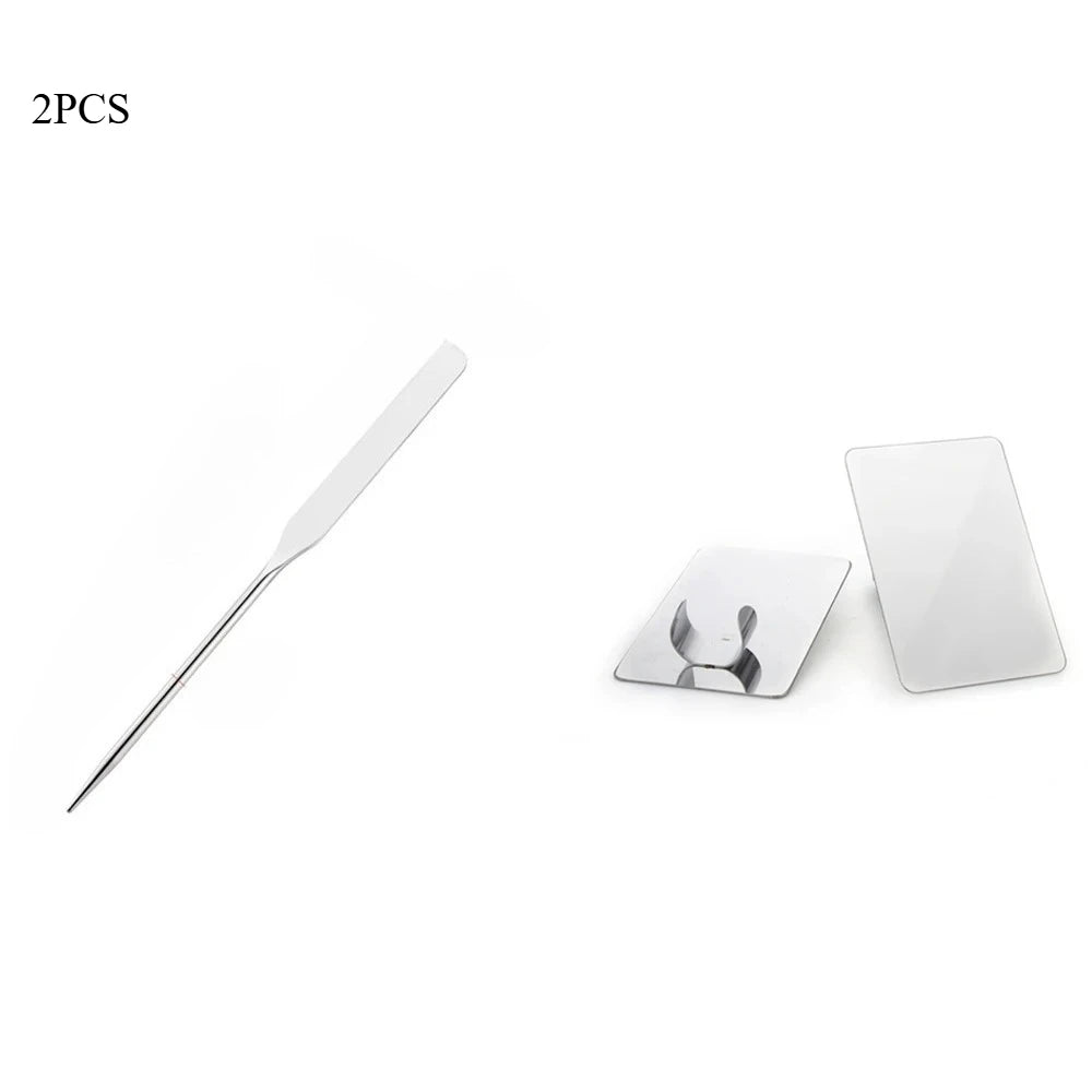 2PC Stainless Steel Palette Tray Rod Set Makeup Tool