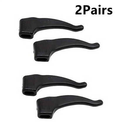 2pairs Silicone Ear Hook Anti-slip Glasses Leg Ear Sleeve Bracket Fastener Sunglasses Accessories Grip Anti-fall Eyewear Holder