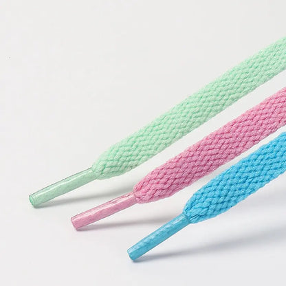 1Pair Flat Shoelaces Classic Quality Rope Laces Solid Casual Sneakers Shoelace Shoe Accessories 100/120/140/160/180CM