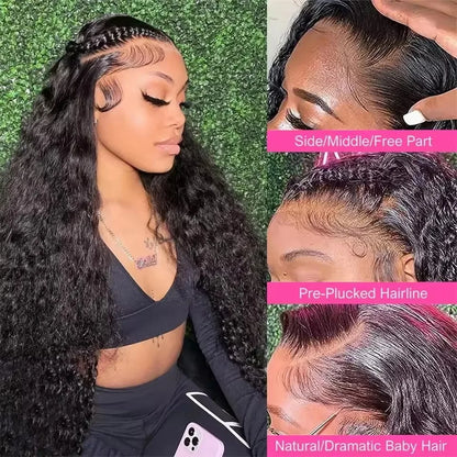 200 Density Hd Transparent Loose Deep Wave Lace Frontal