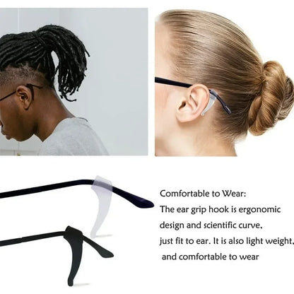 20/40pc Silicone Ear Hook Anti-slip Glasses Leg Ear Sleeve Bracket Fastener Sunglasses Accessories Grip Anti-fall Eyewear Holder