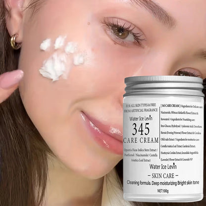 Crème Visage 345 Soin Coréen Adoucissante Hydratante Réparatrice Douce Adaptée Aux Peaux Sensibles