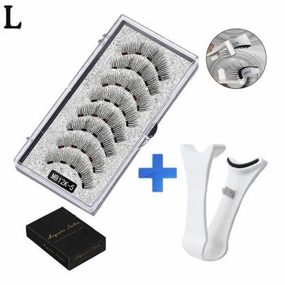 Cils magnétiques naturels 3D, avec 5 cils magnétiques, boîte d'expédition, cils faits à la main, cadeau réutilisable, support de livraison T6N2