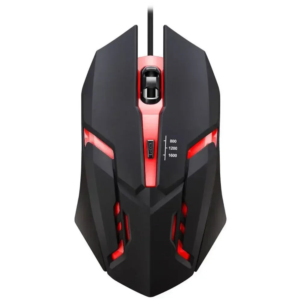 [Latest High-Quality] Ergonomic Gaming Mouse for Desktop and Laptop Computers,4-Button USB RGB Backlit Mouse