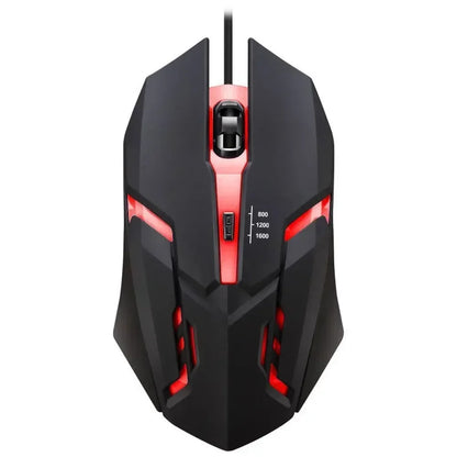 [Latest High-Quality] Ergonomic Gaming Mouse for Desktop and Laptop Computers,4-Button USB RGB Backlit Mouse
