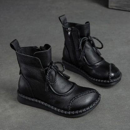 Women's Winter Boots New Retro Shoes Women Ankle Boots for Women Soft Bottom Soft Surface Casual Women's Short Boots Side Zipper