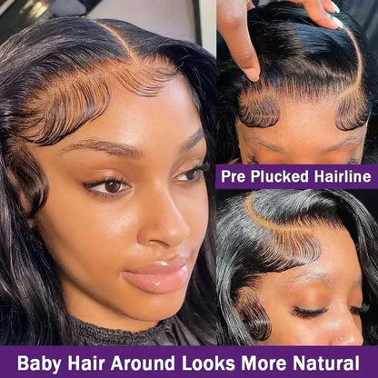 Perruques Lace Front 13x6 Cheveux Humains 250 Densité Hd Body Wave Frontal