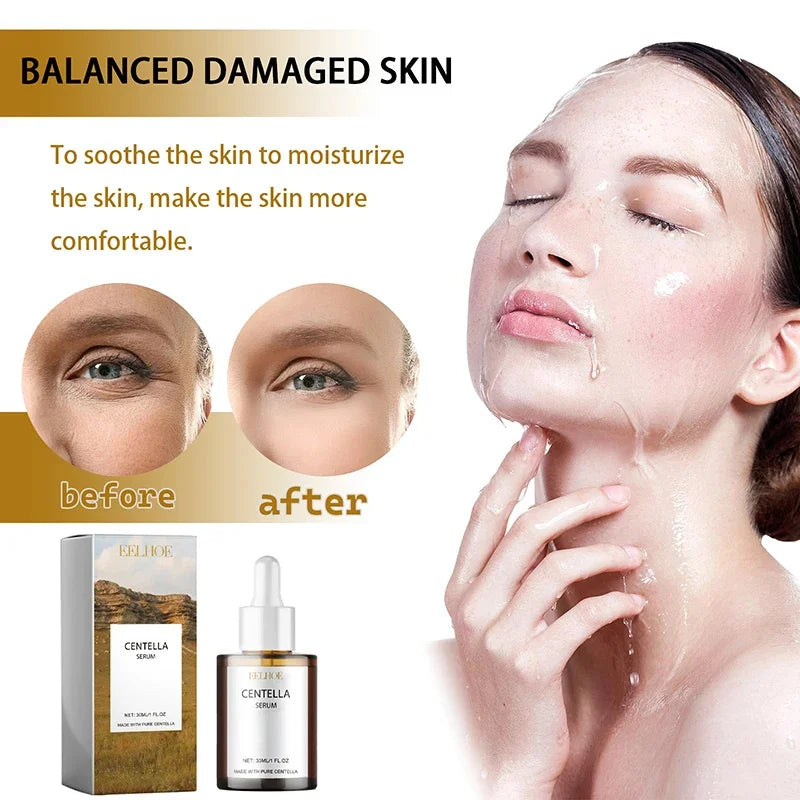 Sérum Visage Centella Asiatica Nourrit Peau Sèche Lissant Rajeunissant Éclaircissant Hydratant Visage Coréen