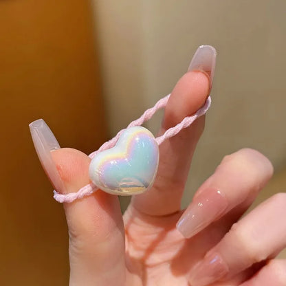 10/20/30 Pièces Chouchous pour Filles Perles Cœur Étoile Élastiques Cheveux Extensibles Bandeaux pour Tout-petits Enfants Filles Attache Queue de Cheval