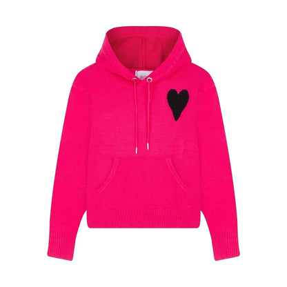 NOUVEAU Automne 2025 Femme Sweat à capuche mode Lettre Coeur Macaron Brodé Surdimensionné Manteau zippé Homme et Femme Sweats à capuche