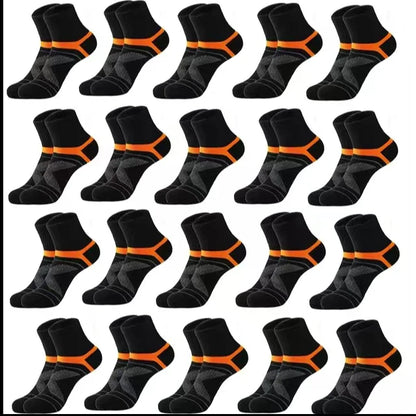 3 Paires de Chaussettes Homme Randonnée Noires Sport Basketball Décontractées Douces Course Été Absorption Transpiration Respirantes Chaussettes Homme Cadeaux