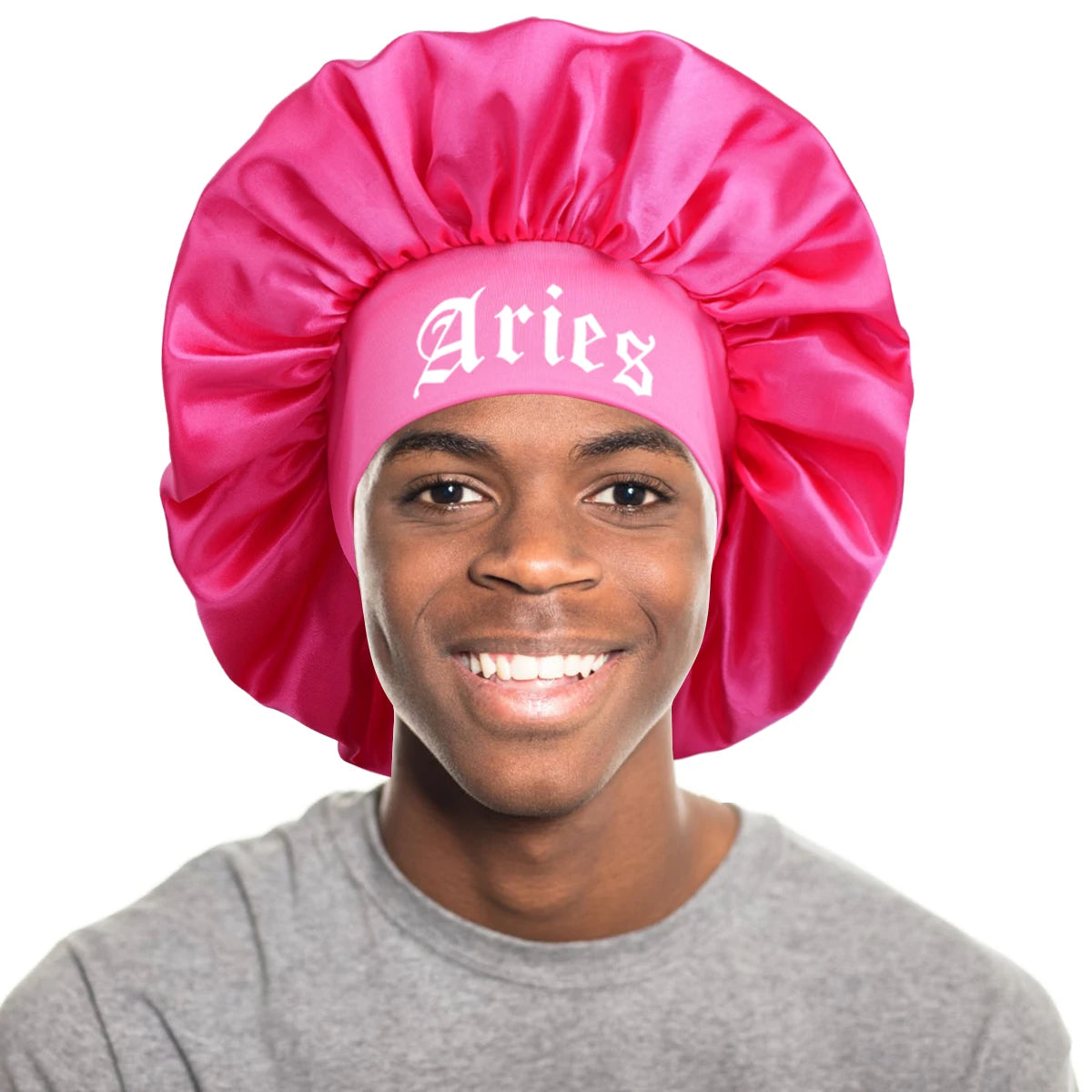 1PConstellation printing satin wide band sleep bonnet ,soft sleeping bonnet with wrap band,make up washing face daily use bonnet