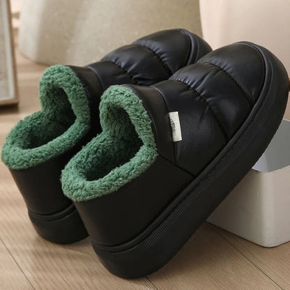 New men's snow boots 2025 warm plush thicken winter ankle boot outdoor men casual shoes botas hombre waterproof footwear size 46