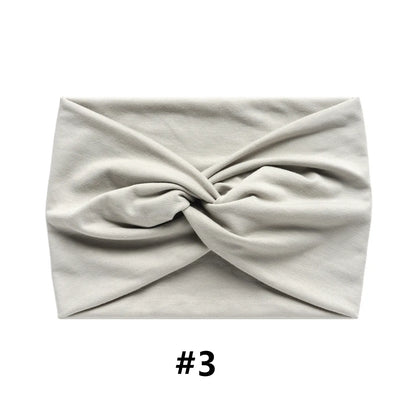 Wide Headbands for Women Large Turban Headwrap Boho Hairband Twisted Head Bands Sport Workout Stretch Non-slip Hair Accessories