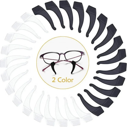 20/40pc Silicone Ear Hook Anti-slip Glasses Leg Ear Sleeve Bracket Fastener Sunglasses Accessories Grip Anti-fall Eyewear Holder