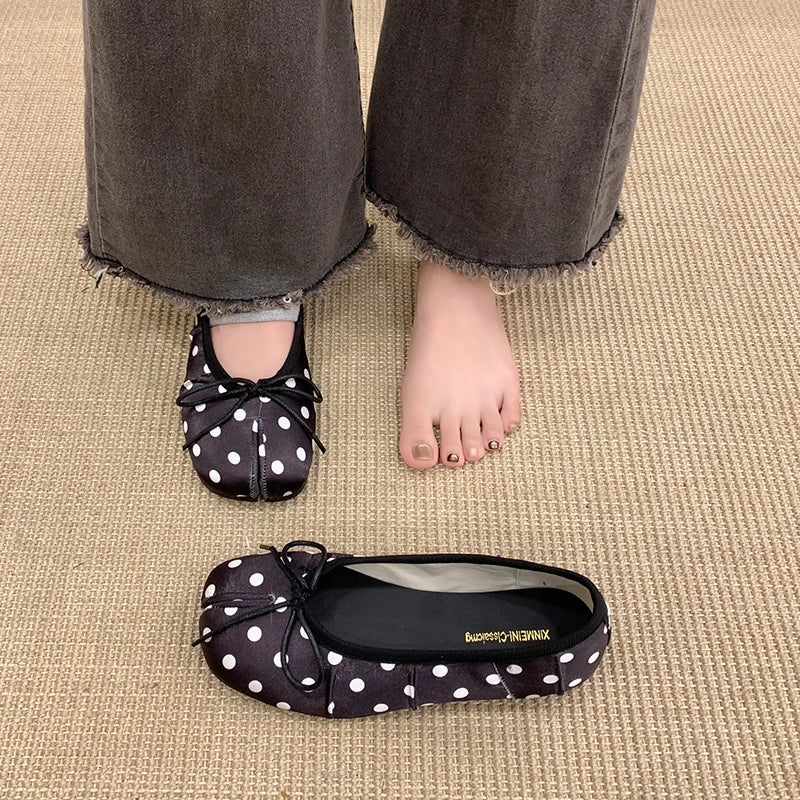 French Gentle Bow Women's Shoes Flats