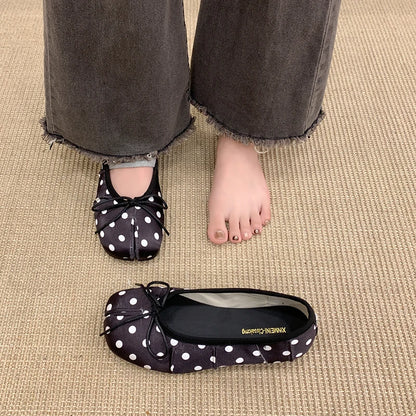 French Gentle Bow Women's Shoes Flats